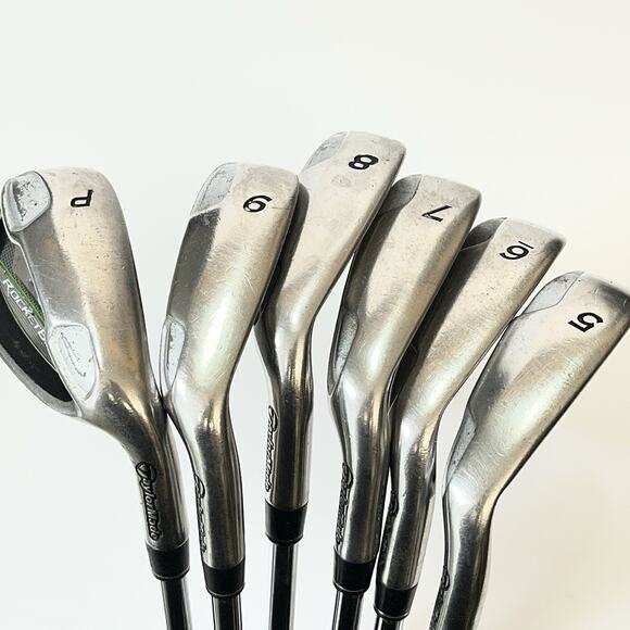 Taylormade Rocketballz Iron Set 5-PW +1/2" Stiff-Flex Steel Shafts RH - Picture 9 of 16